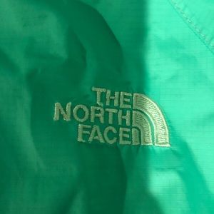 Green north face jacket
